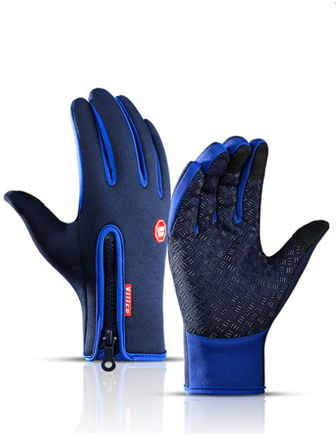 Waterproof touchscreen winter motorcycle gloves