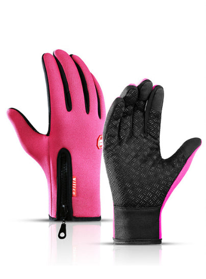 Waterproof touchscreen winter motorcycle gloves