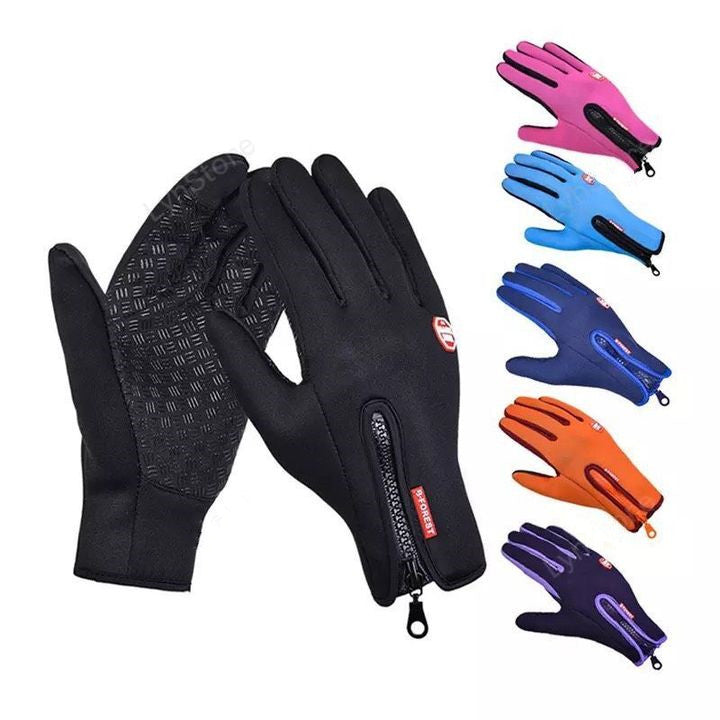 Waterproof touchscreen winter motorcycle gloves