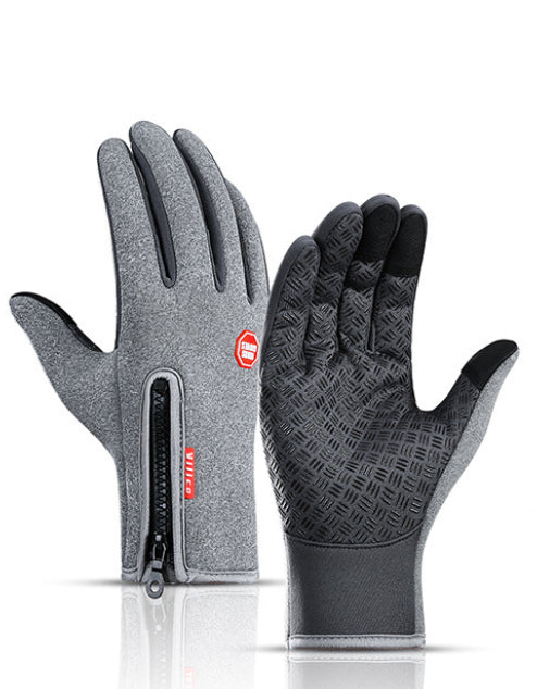Waterproof touchscreen winter motorcycle gloves