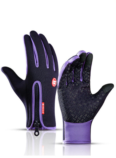Waterproof touchscreen winter motorcycle gloves