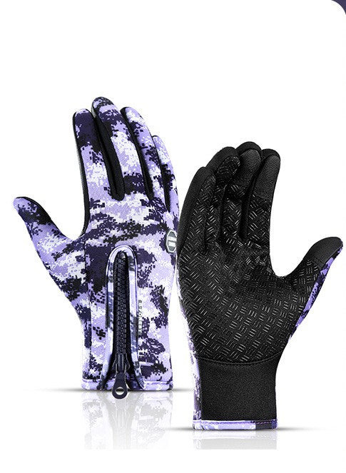 Waterproof touchscreen winter motorcycle gloves