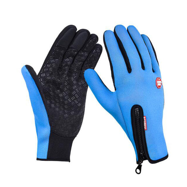 Waterproof touchscreen winter motorcycle gloves